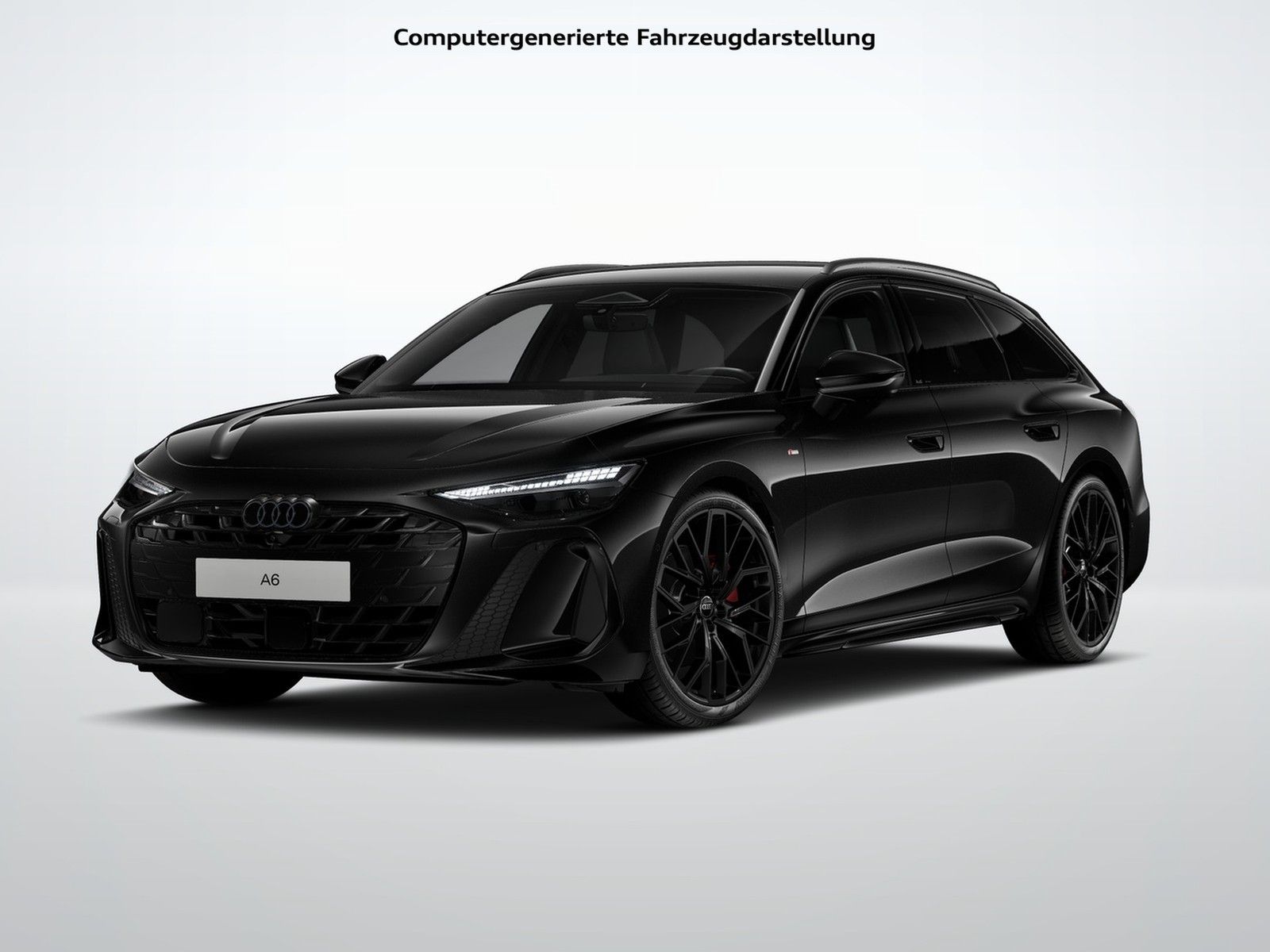 Audi A6 2025 г. Чёрный, пробег 11640 км