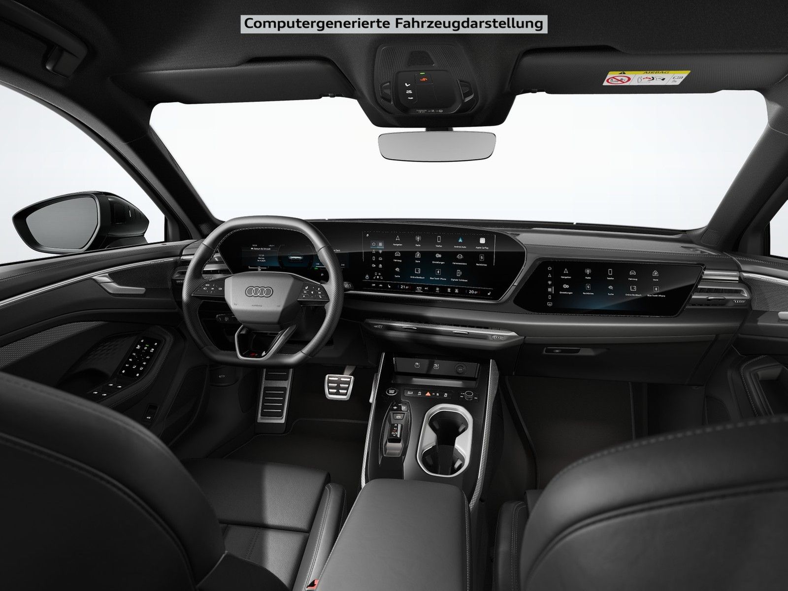 Audi A6 2025 г. Чёрный, пробег 11640 км