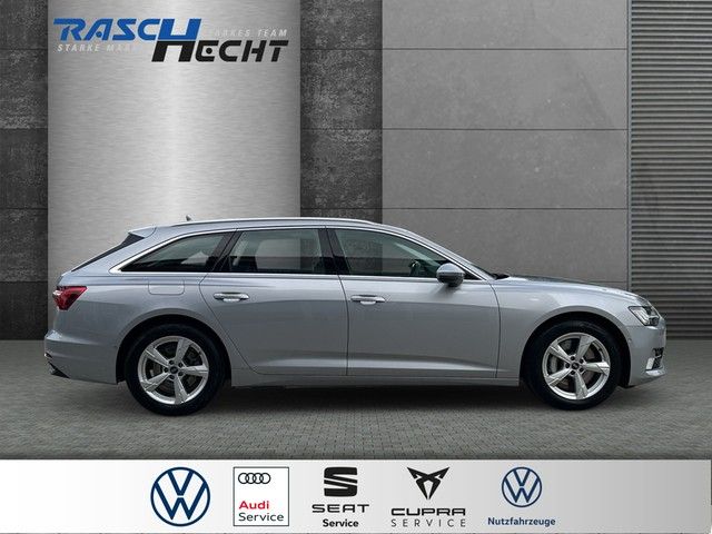 Audi A6 2023 г. Серебристый, пробег 55836 км