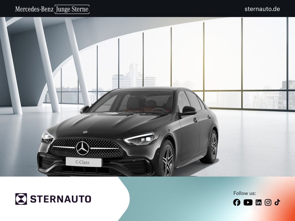Mercedes-Benz C 180 2023 г. Чёрный, пробег 56714 км