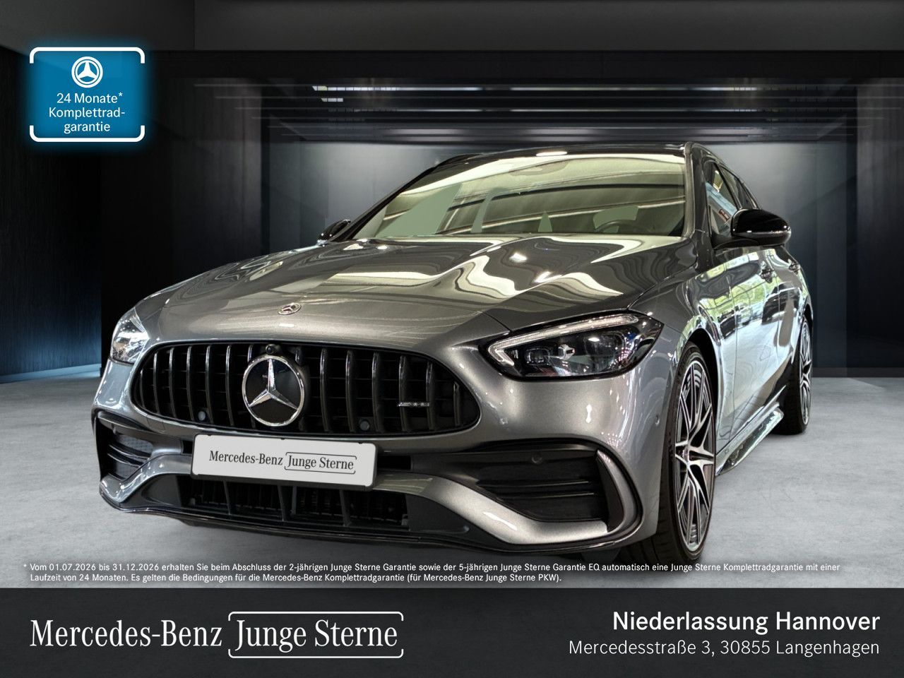 Mercedes-Benz C 43 AMG 2023 г. Серый, пробег 27032 км