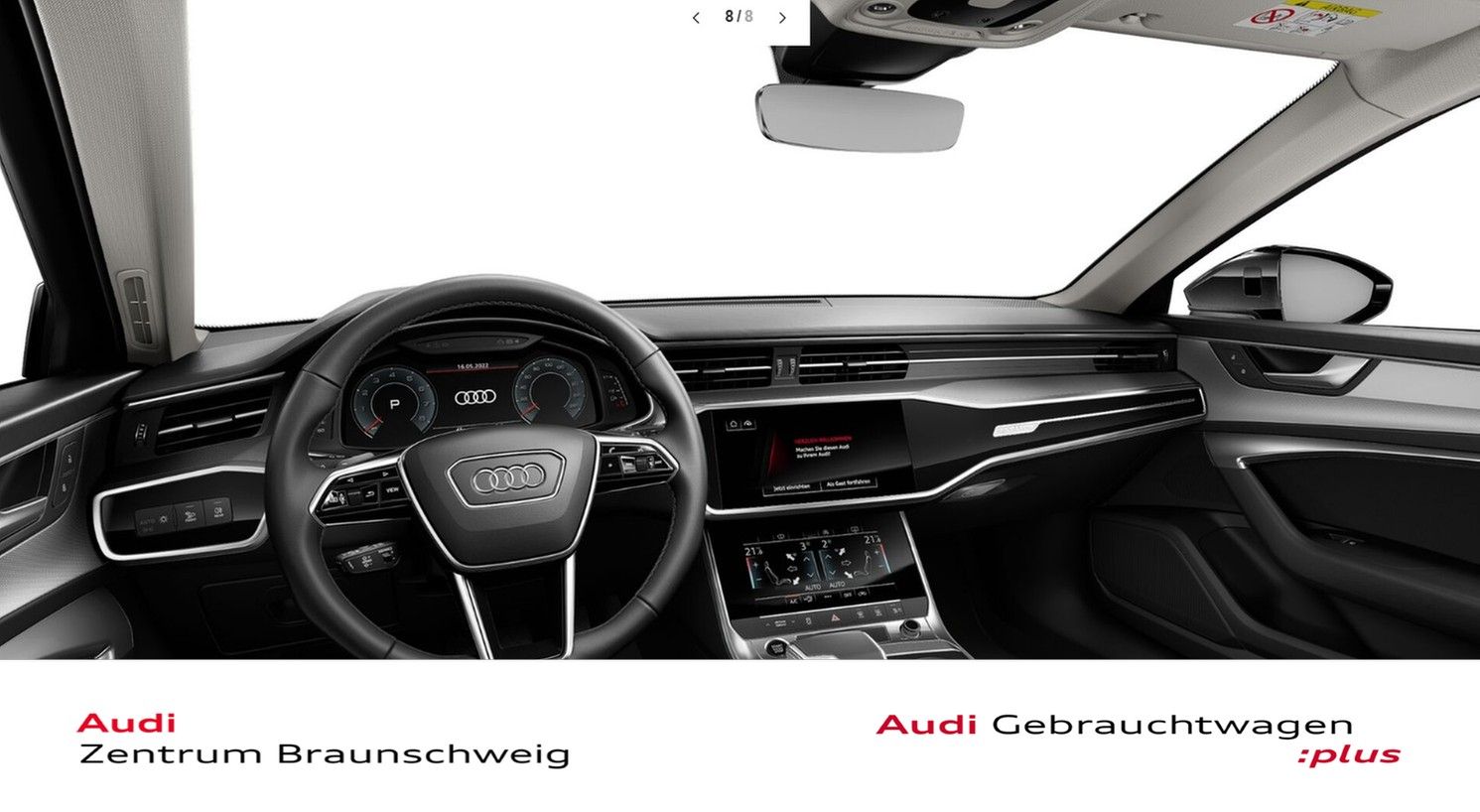 Audi A6 2023 г. Белый, пробег 49326 км