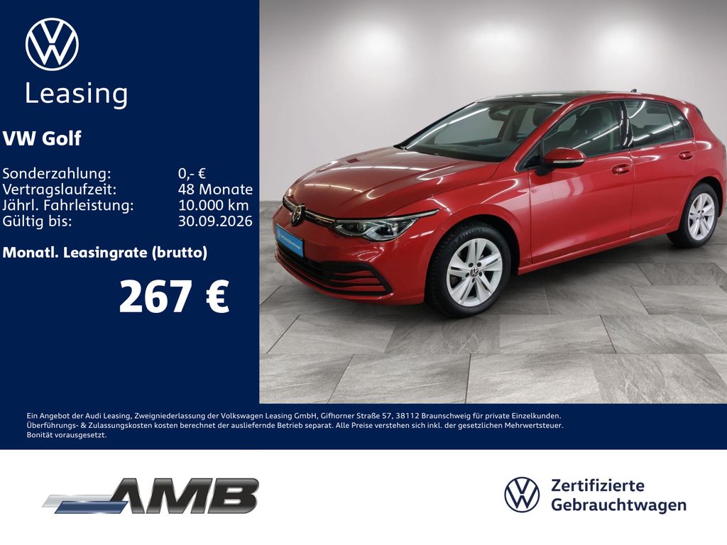 Volkswagen Golf 2022 г. Красный, пробег 57790 км