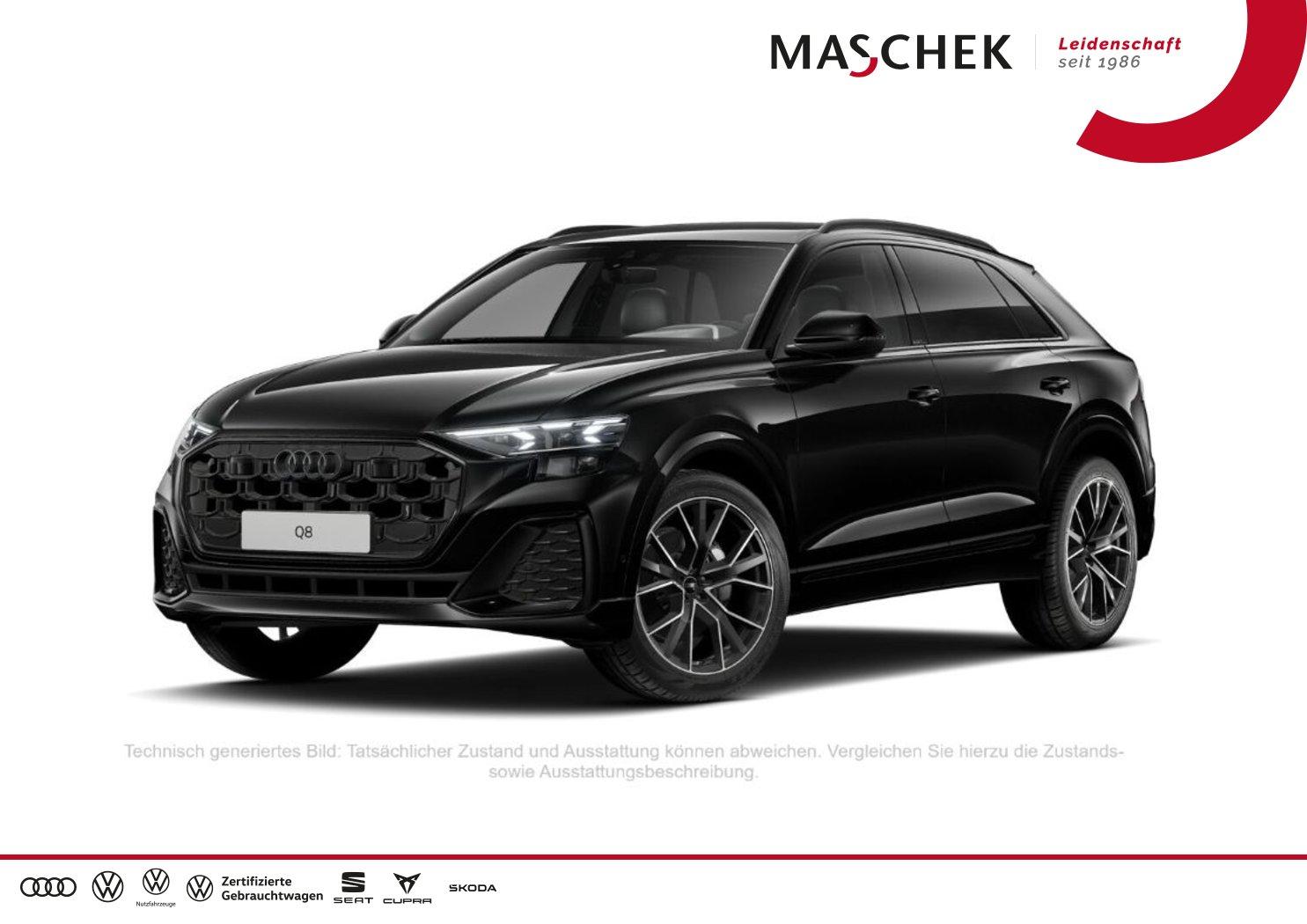 Audi Q8 2024 г. Чёрный, пробег 39400 км
