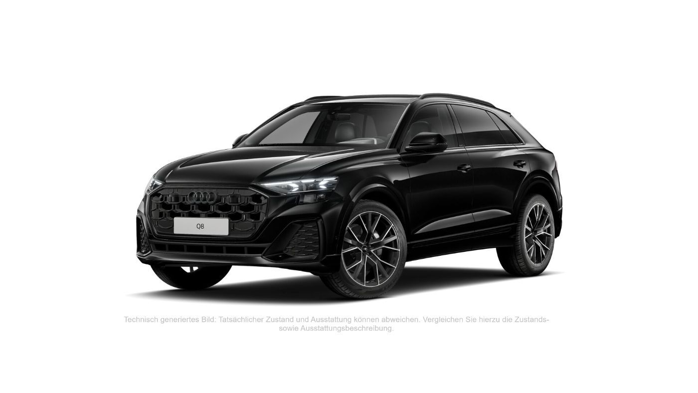 Audi Q8 2024 г. Чёрный, пробег 39400 км
