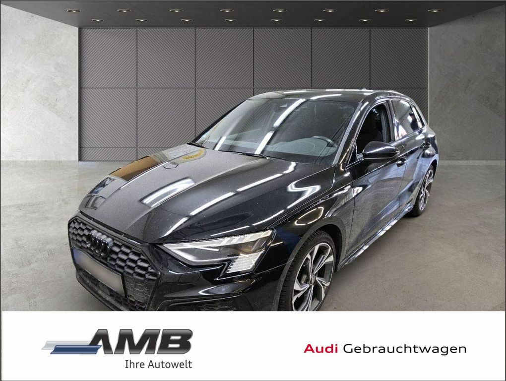 Audi A3 2022 г. Чёрный, пробег 52580 км