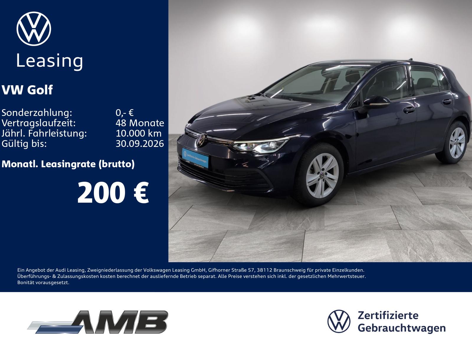 Volkswagen Golf 2024 г. Синий, пробег 51610 км