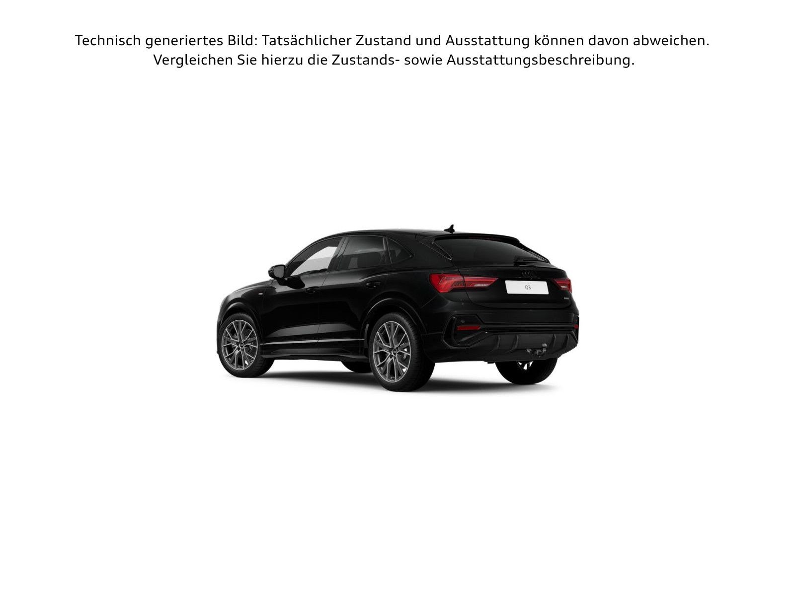 Audi Q3 2023 г. Чёрный, пробег 44953 км