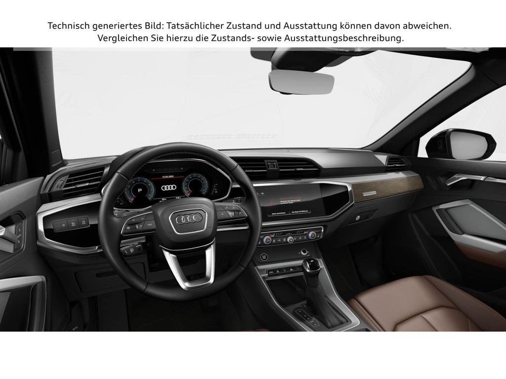 Audi Q3 2023 г. Чёрный, пробег 44953 км