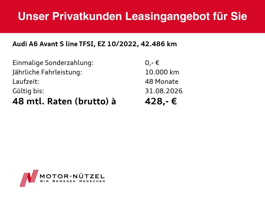 Audi A6 2022 г. Белый, пробег 42486 км