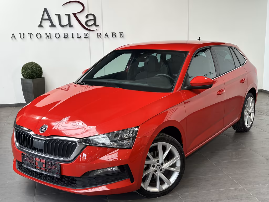 Skoda Scala 2023 г. Красный, пробег 49750 км