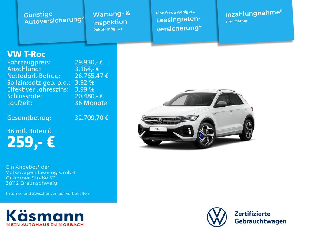 Volkswagen T-Roc 2024 г. Белый, пробег 26284 км