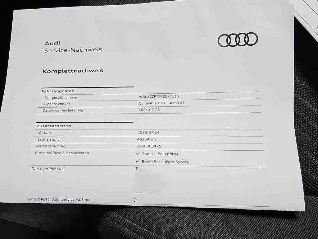 Audi Q5 2024 г. Зелёный, пробег 40995 км