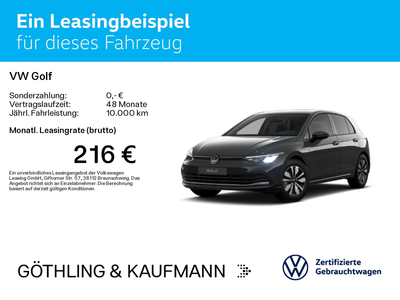 Volkswagen Golf 2024 г. Серый, пробег 28663 км
