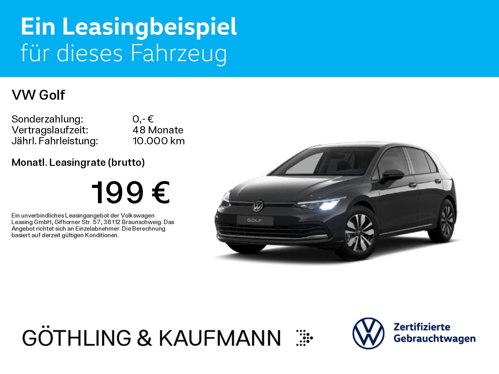 Volkswagen Golf 2024 г. Серый, пробег 17366 км