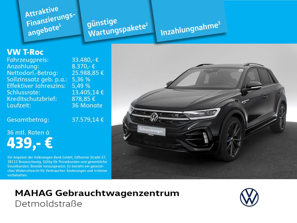 Volkswagen T-Roc 2023 г. Чёрный, пробег 41792 км