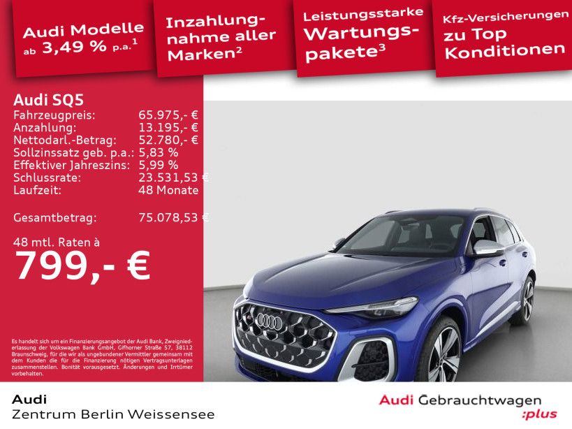 Audi SQ5 2025 г. Синий, пробег 4789 км