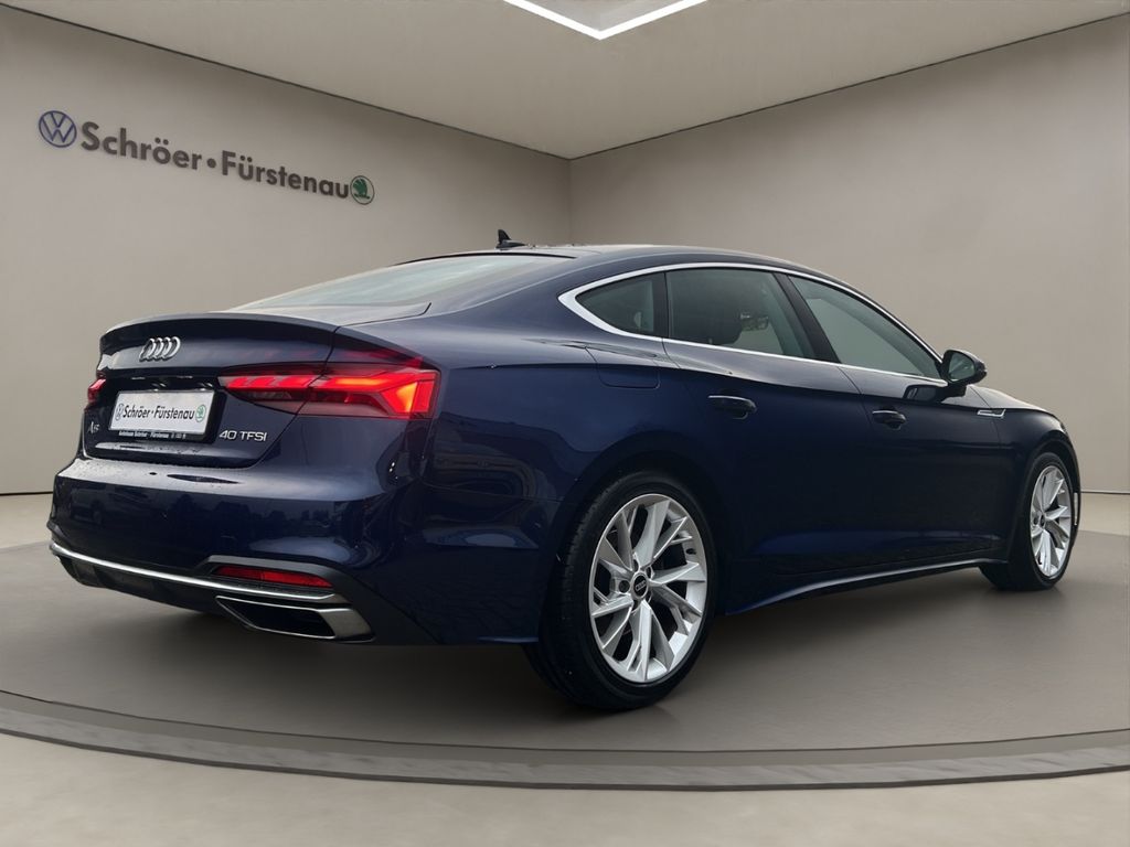Audi A5 2022 г. Синий, пробег 57600 км