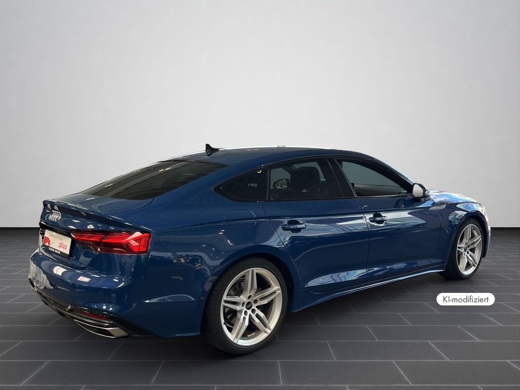 Audi A5 2023 г. Синий, пробег 54370 км