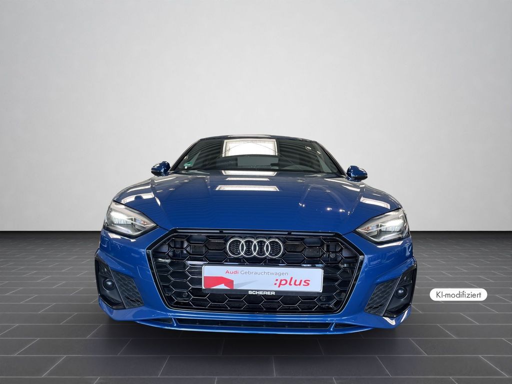 Audi A5 2023 г. Синий, пробег 54370 км