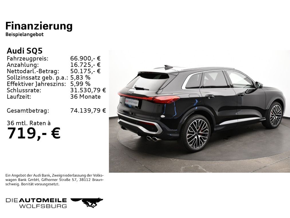 Audi SQ5 2025 г. Чёрный, пробег 41000 км