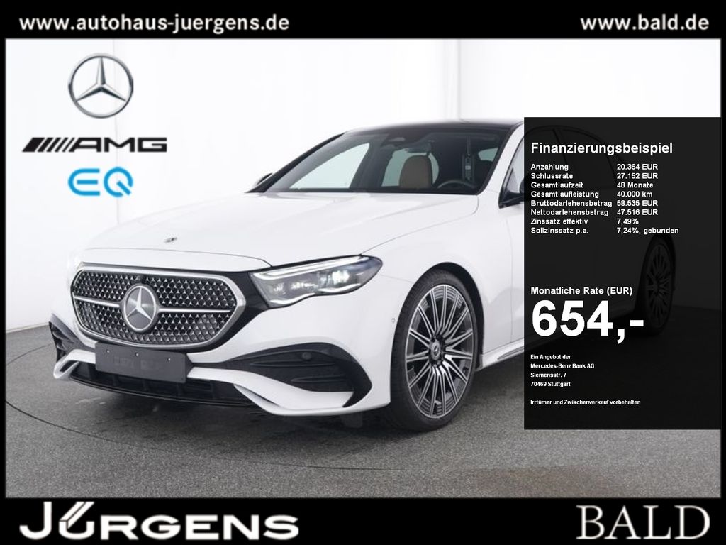 Mercedes-Benz E 450 2025 г. Белый, пробег 10949 км