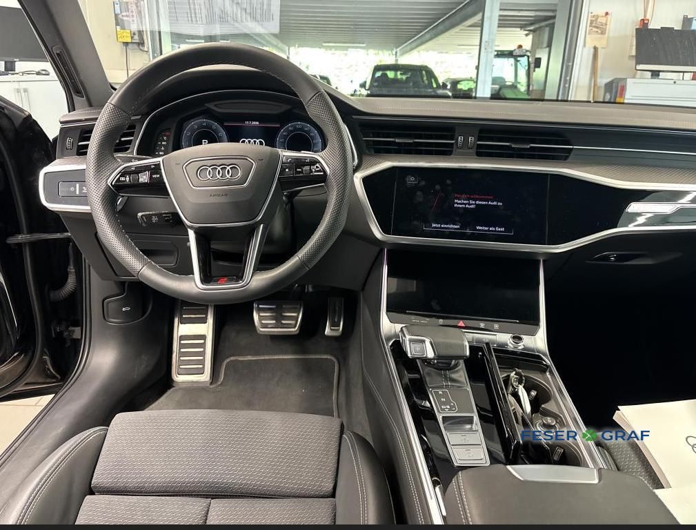 Audi A6 2023 г. Чёрный, пробег 36150 км