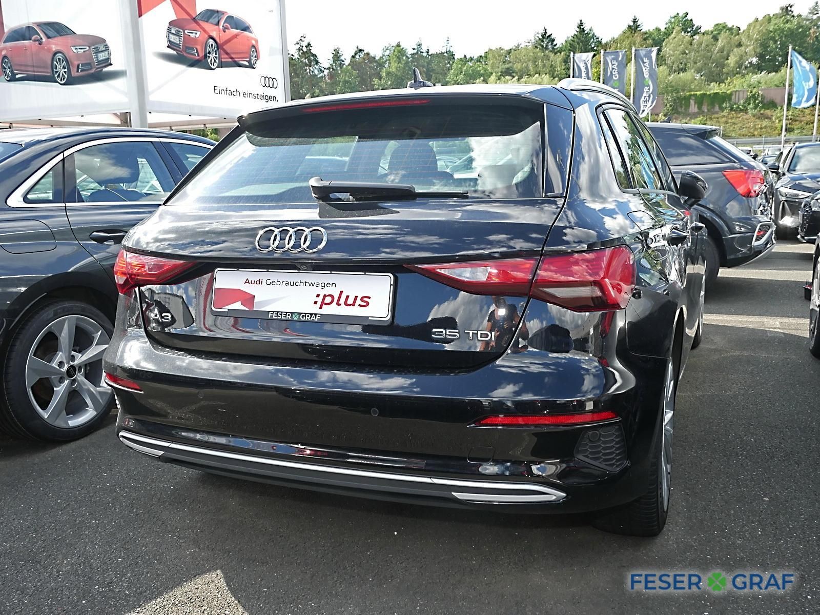 Audi A3 2022 г. Чёрный, пробег 47400 км