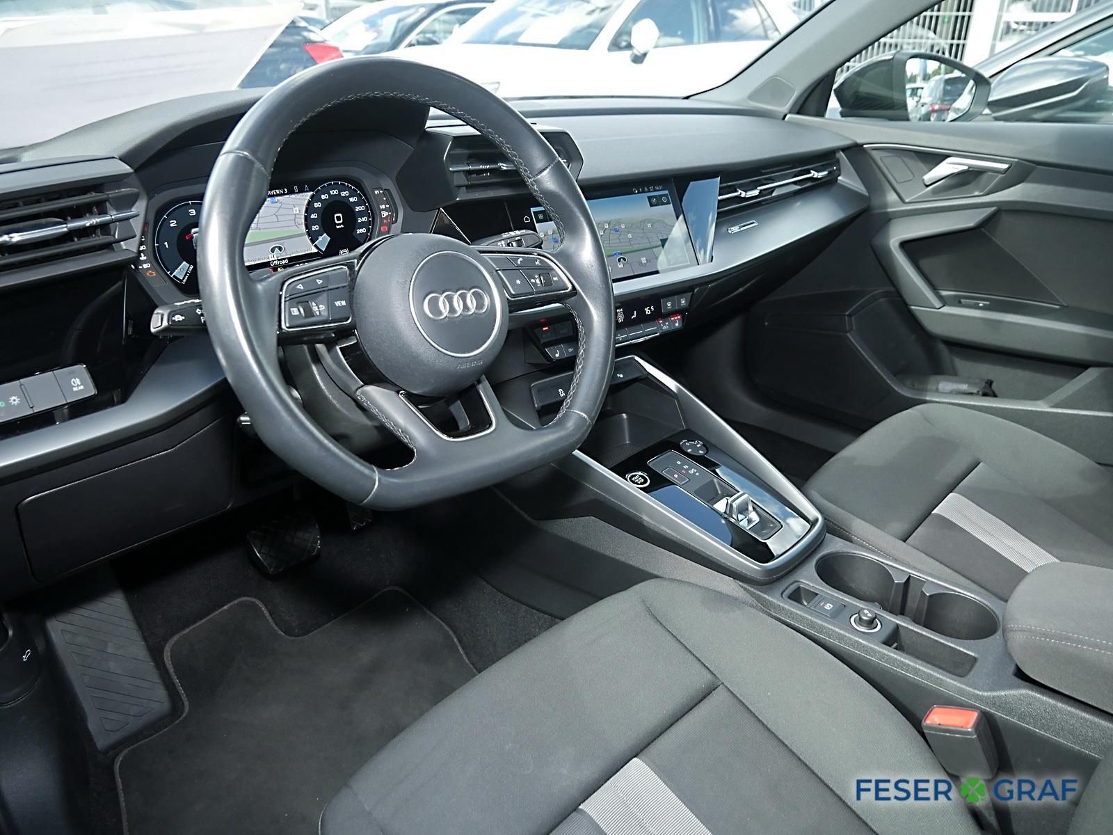 Audi A3 2022 г. Чёрный, пробег 47400 км
