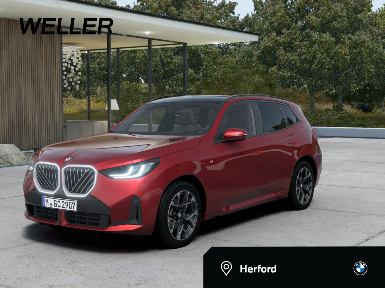 BMW X3 2025 г. Красный, пробег 14430 км