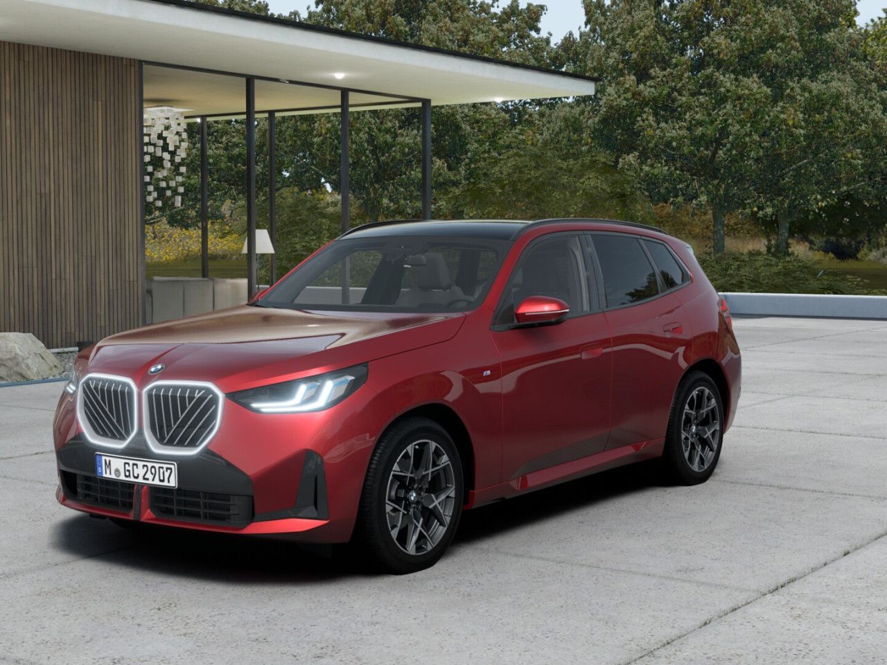 BMW X3 2025 г. Красный, пробег 14430 км