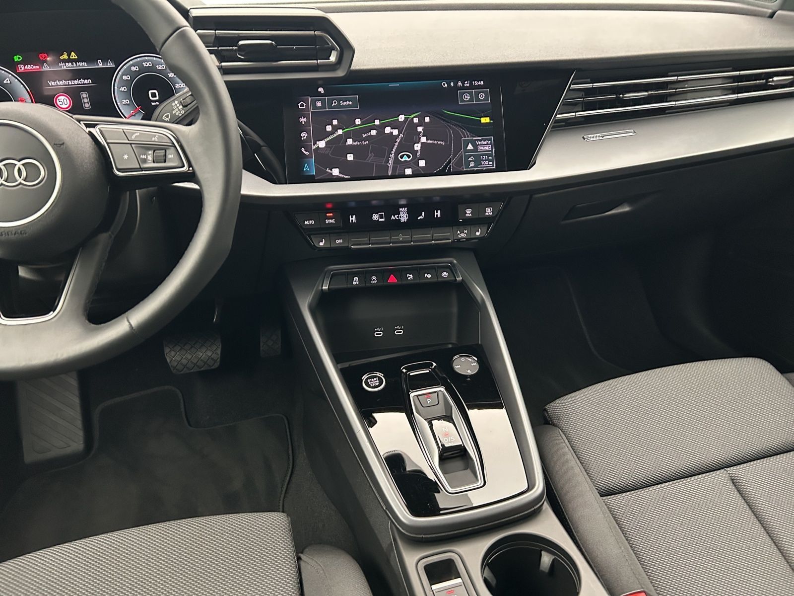 Audi A3 2025 г. Чёрный, пробег 25236 км