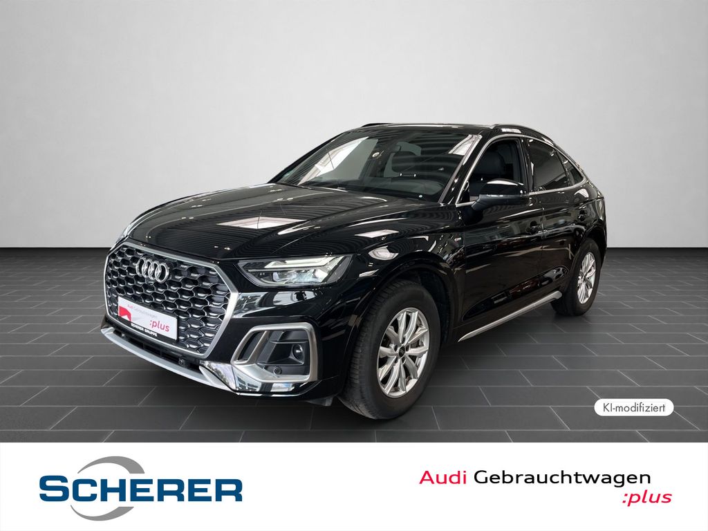 Audi Q5 2022 г. Чёрный, пробег 43840 км