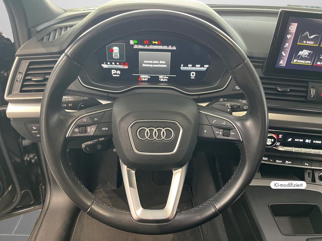 Audi Q5 2022 г. Чёрный, пробег 43840 км