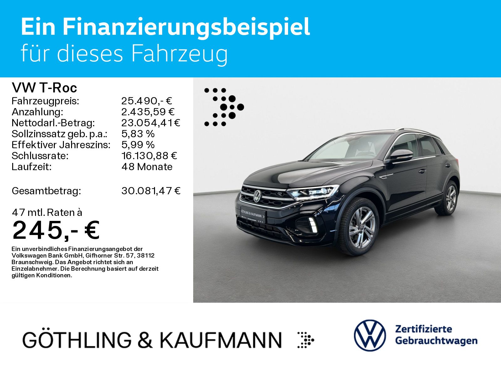 Volkswagen T-Roc 2023 г. Чёрный, пробег 41048 км
