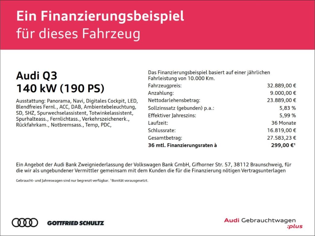 Audi Q3 2023 г. Серый, пробег 45662 км