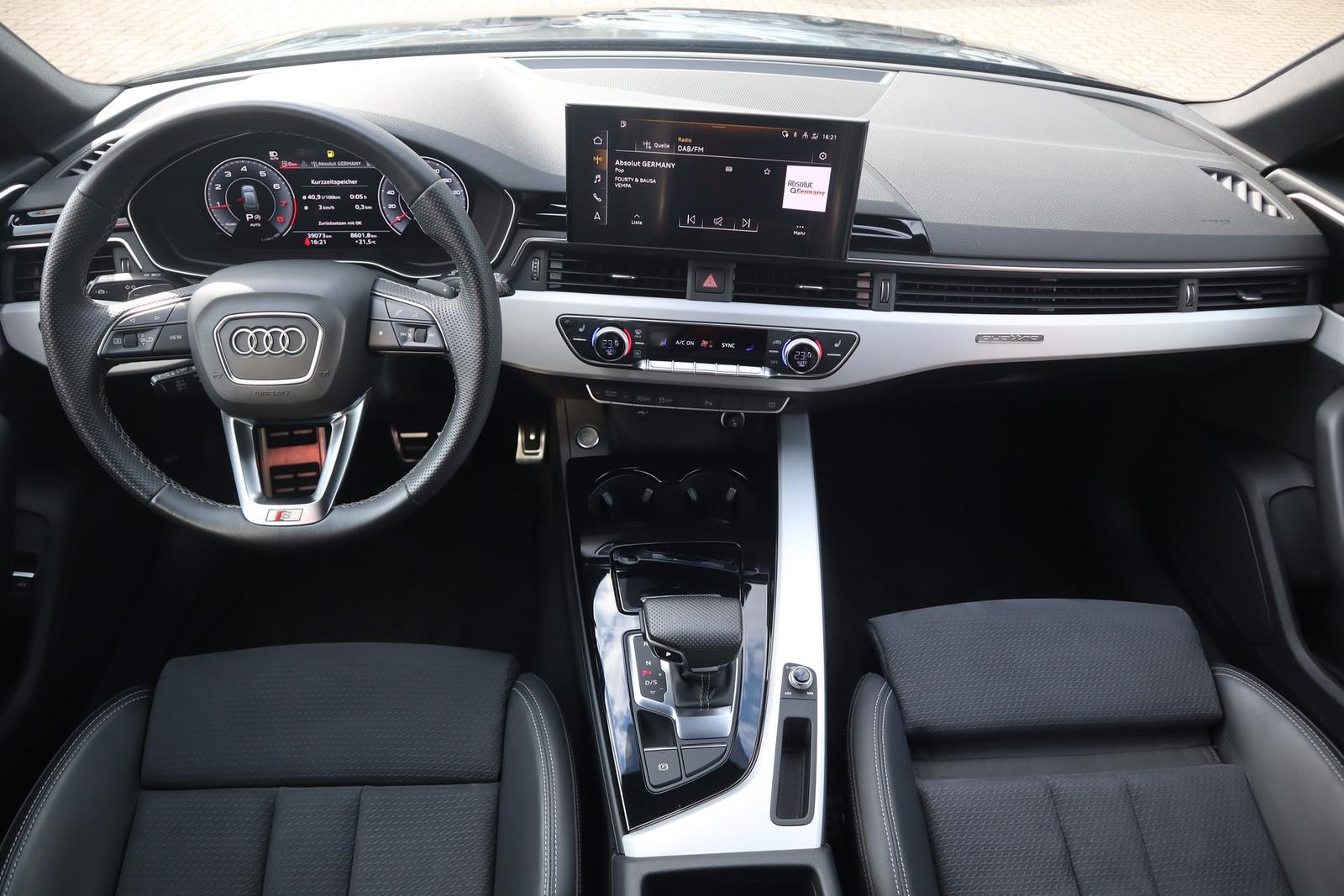 Audi A4 2023 г. Чёрный, пробег 38944 км