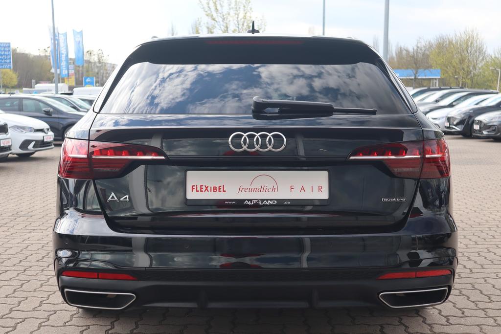 Audi A4 2023 г. Чёрный, пробег 38944 км