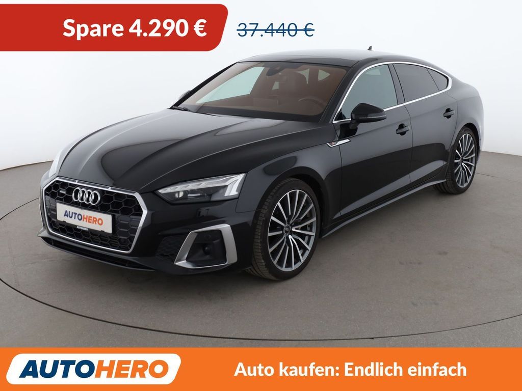 Audi A5 2021 г. Чёрный, пробег 55650 км