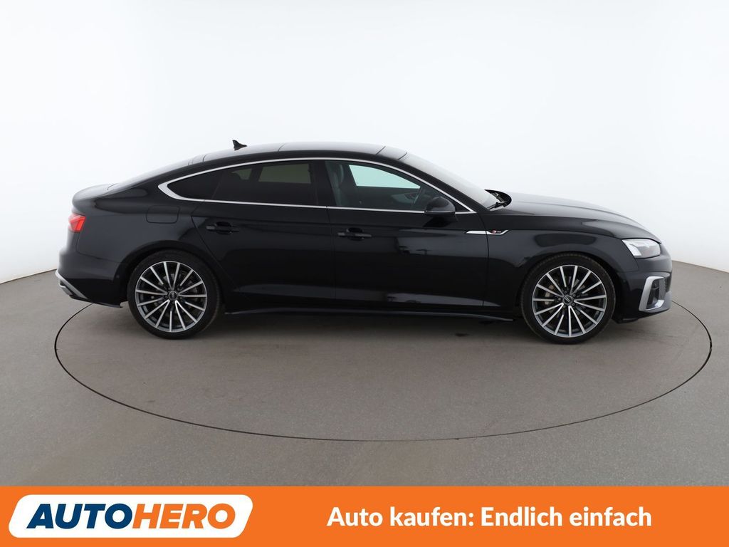 Audi A5 2021 г. Чёрный, пробег 55650 км
