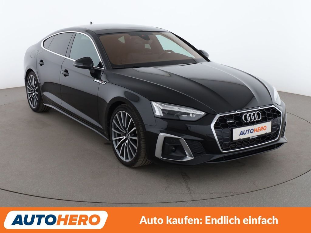 Audi A5 2021 г. Чёрный, пробег 55650 км