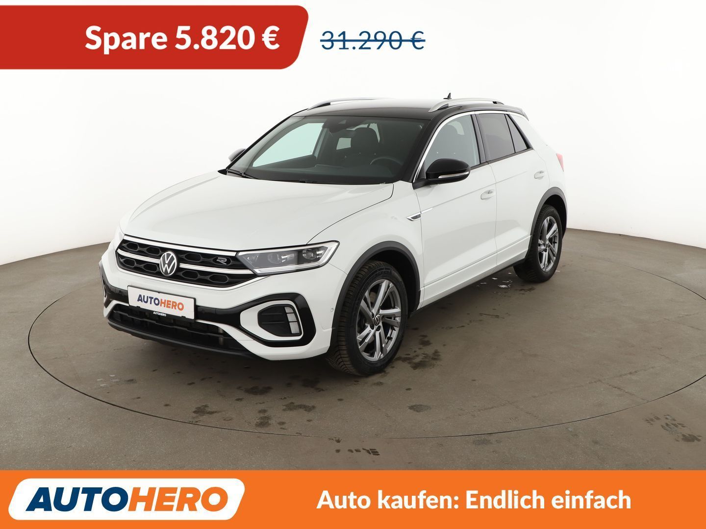 Volkswagen T-Roc 2024 г. Белый, пробег 53072 км