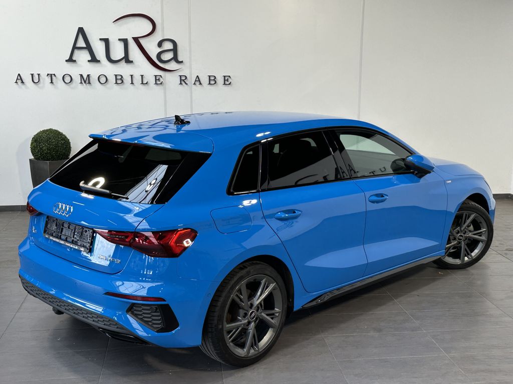 Audi A3 2023 г. Синий, пробег 26750 км