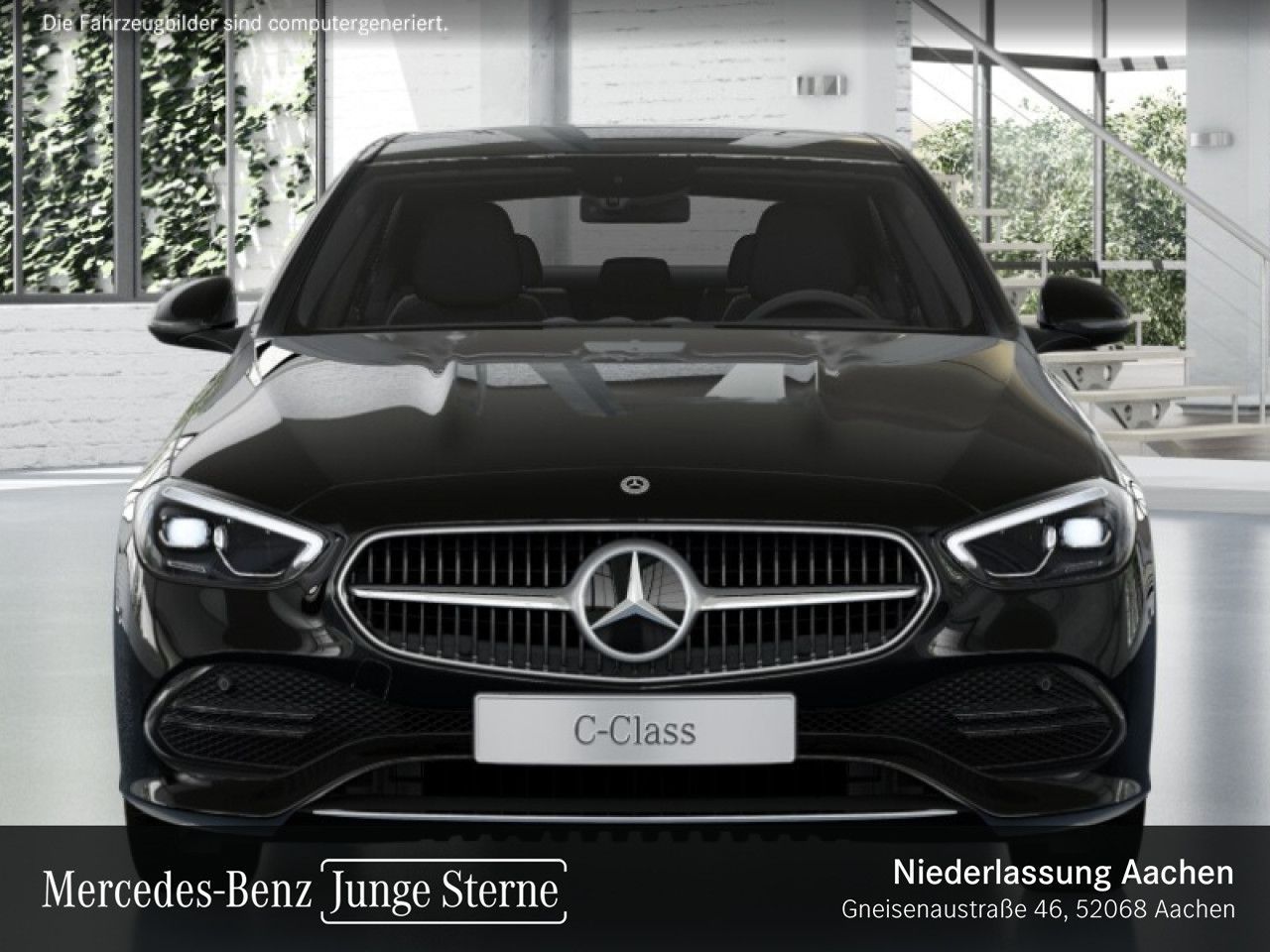 Mercedes-Benz C 220 2021 г. Чёрный, пробег 49390 км