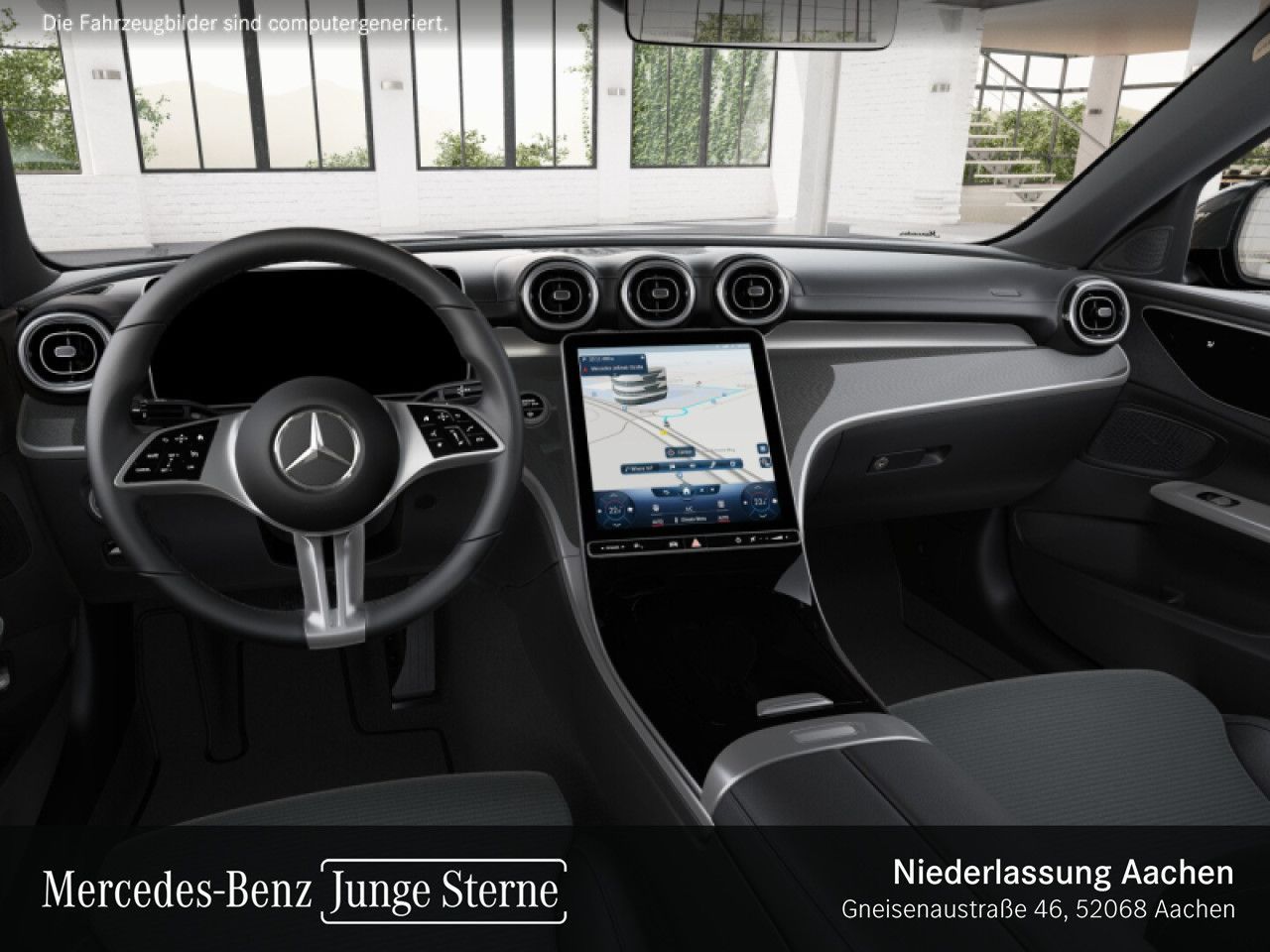 Mercedes-Benz C 220 2021 г. Чёрный, пробег 49390 км