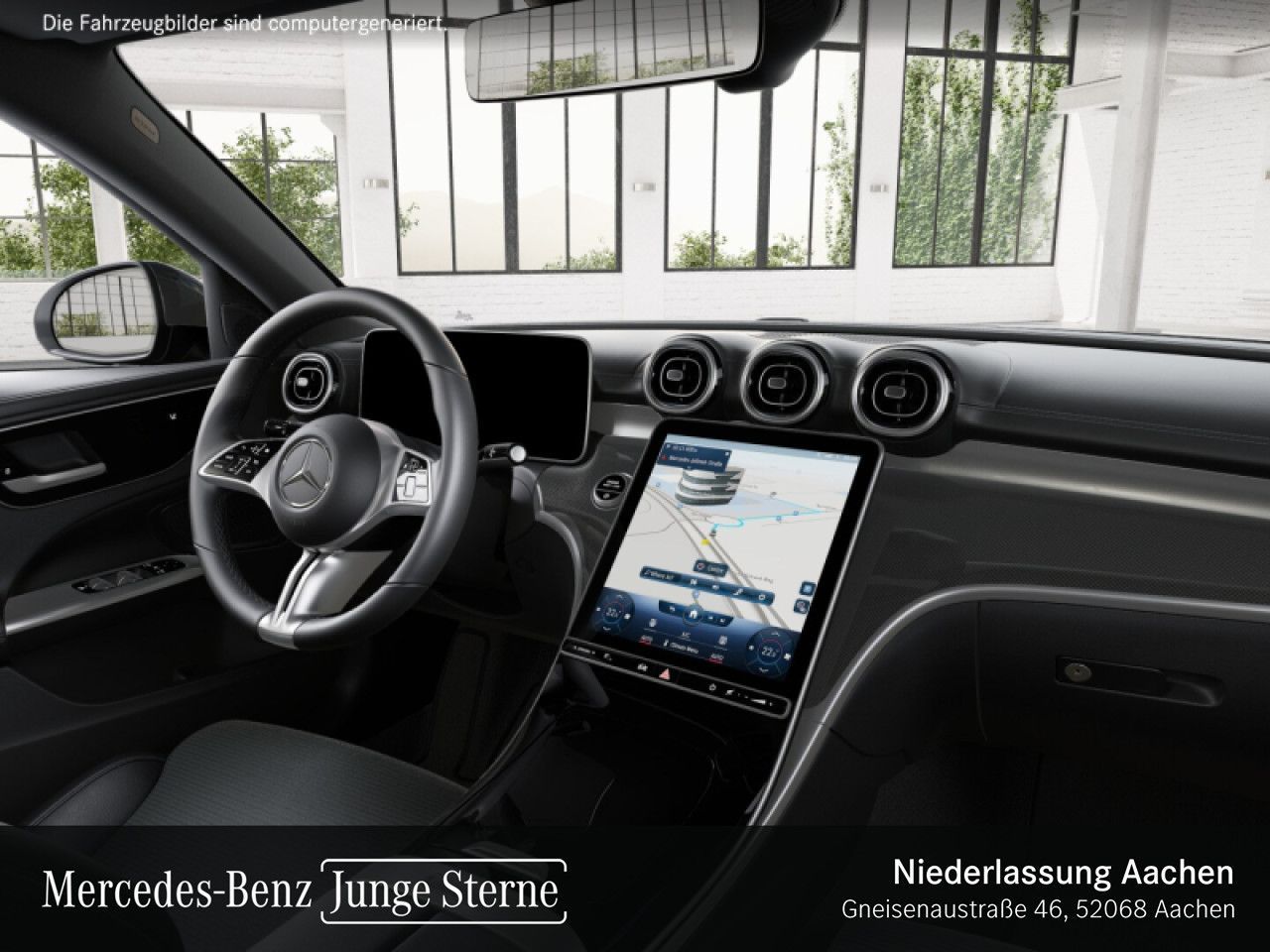 Mercedes-Benz C 220 2021 г. Чёрный, пробег 49390 км