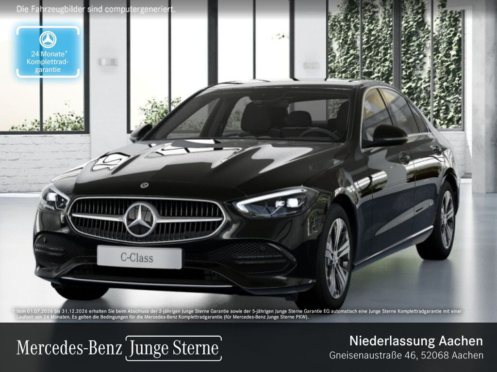 Mercedes-Benz C 220 2021 г. Чёрный, пробег 49390 км