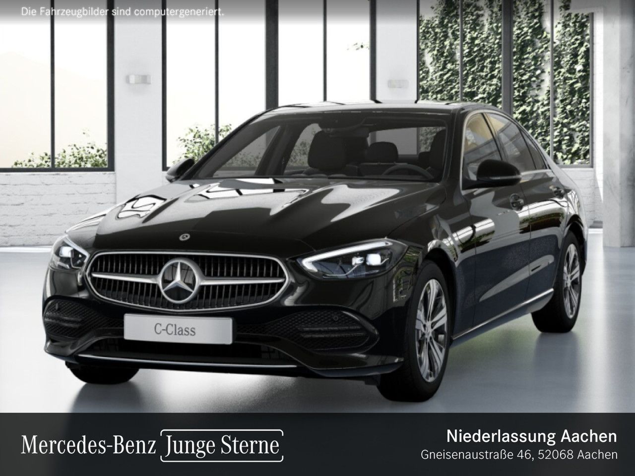 Mercedes-Benz C 220 2021 г. Чёрный, пробег 49390 км