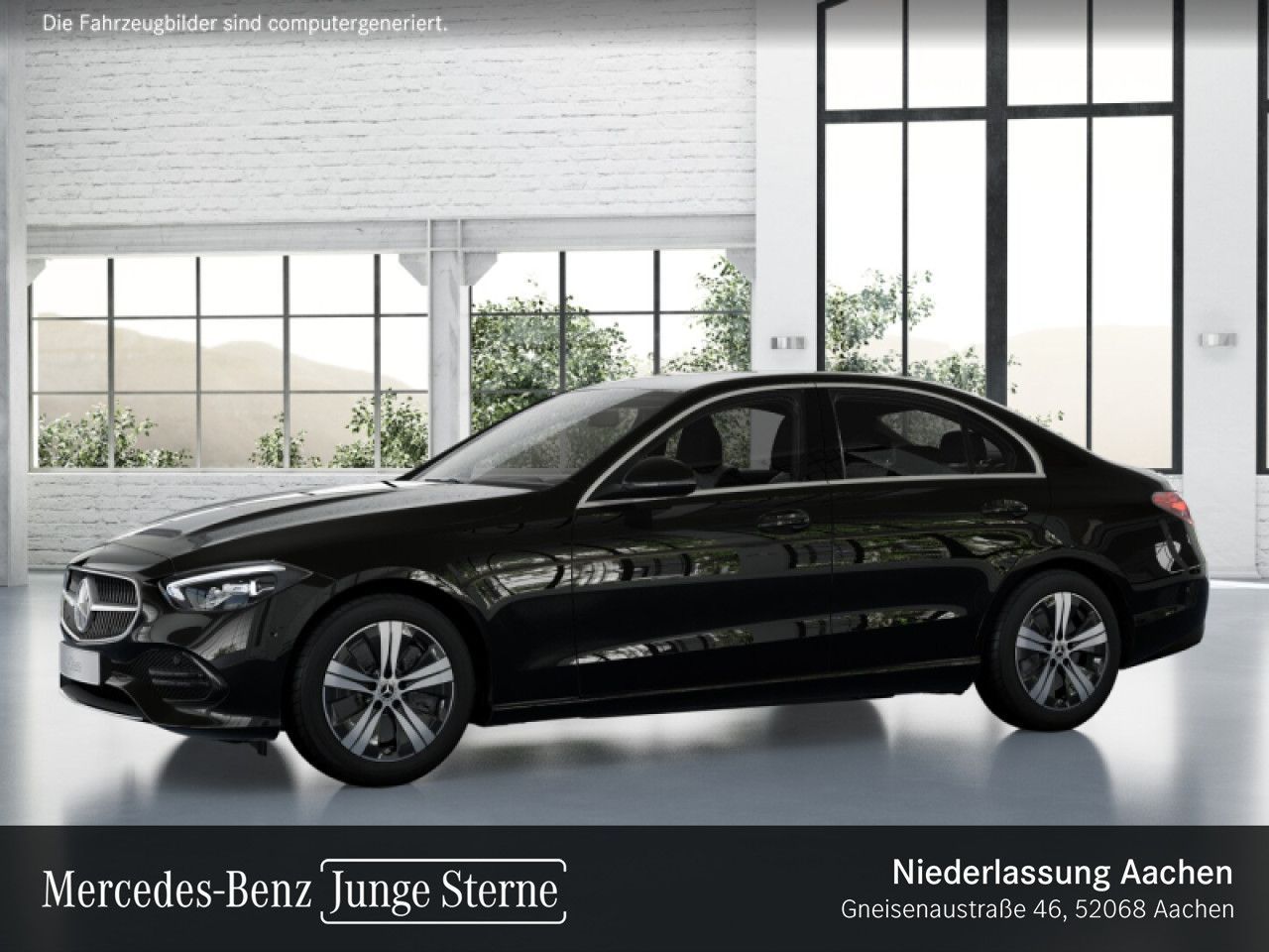 Mercedes-Benz C 220 2021 г. Чёрный, пробег 49390 км
