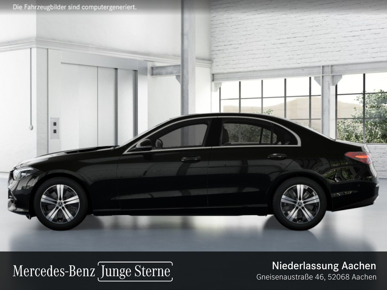 Mercedes-Benz C 220 2021 г. Чёрный, пробег 49390 км